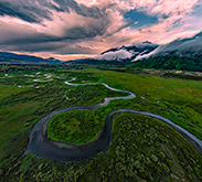 Slate River at sunrise, Crested Butte