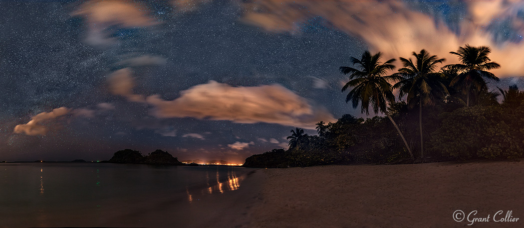 Panoramic Night Photo, Virgin Islands
