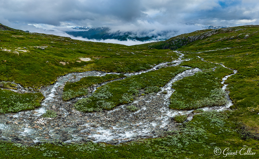 Stream high above Bjorli, Norway