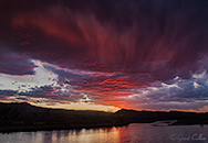 Crimson Red Sunset near Grand Junction
