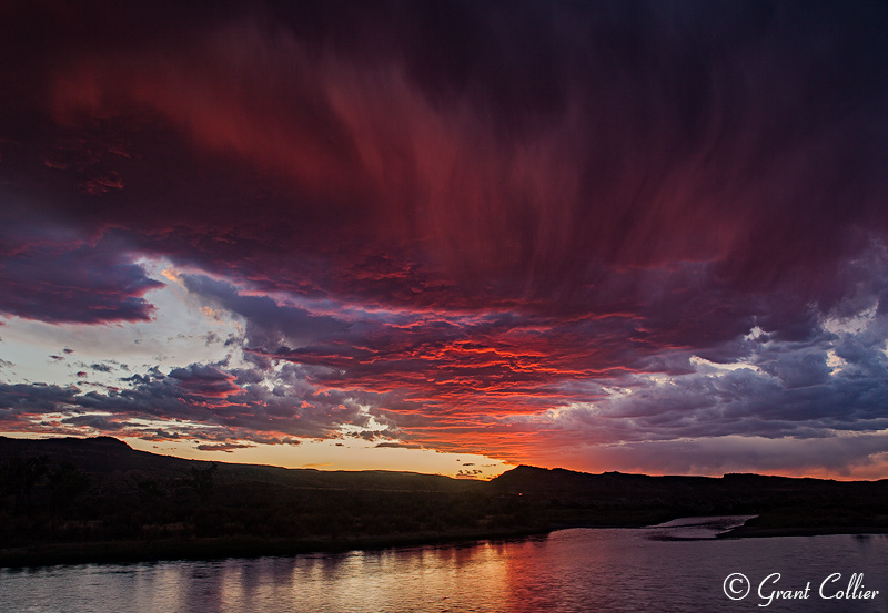 Colorado clouds at sunet, Western Slope of Colorado