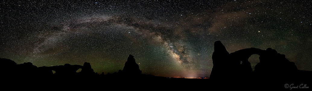 Milky Way over Spectacles and Turret Arch