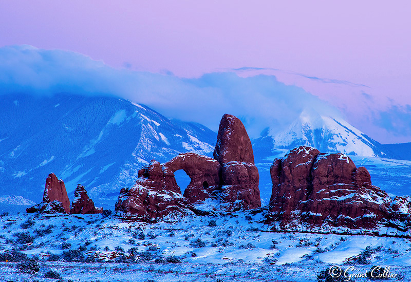 Turret Arch in Winter, Arches National Park
