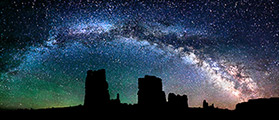 Milky Way and stars over Utah