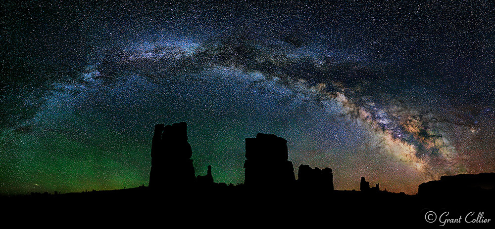 Milky Way over Moab, Utah, night photography