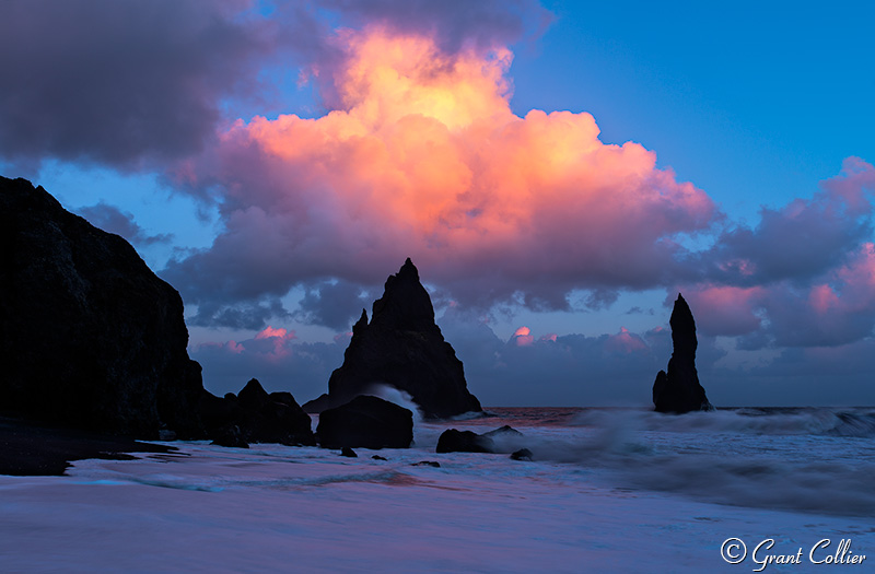 basalt sea stacks, Vik Beach, Iceland