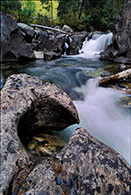 Waterfall and Streem in Autumn