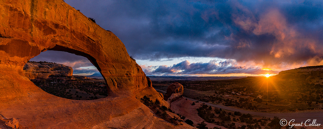 Sunset over Wilson Arch.