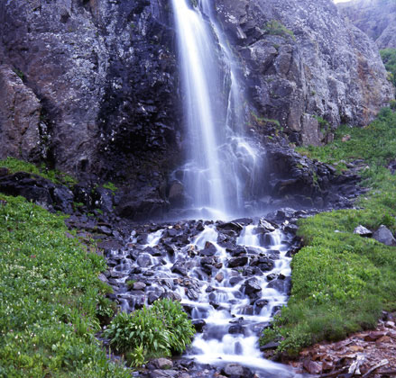 waterfall, cascade, falls, stream, San Juan Mountains, Colorado